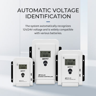 MPQ 12/24V Auto. MPPT solar charge controller,plastic box